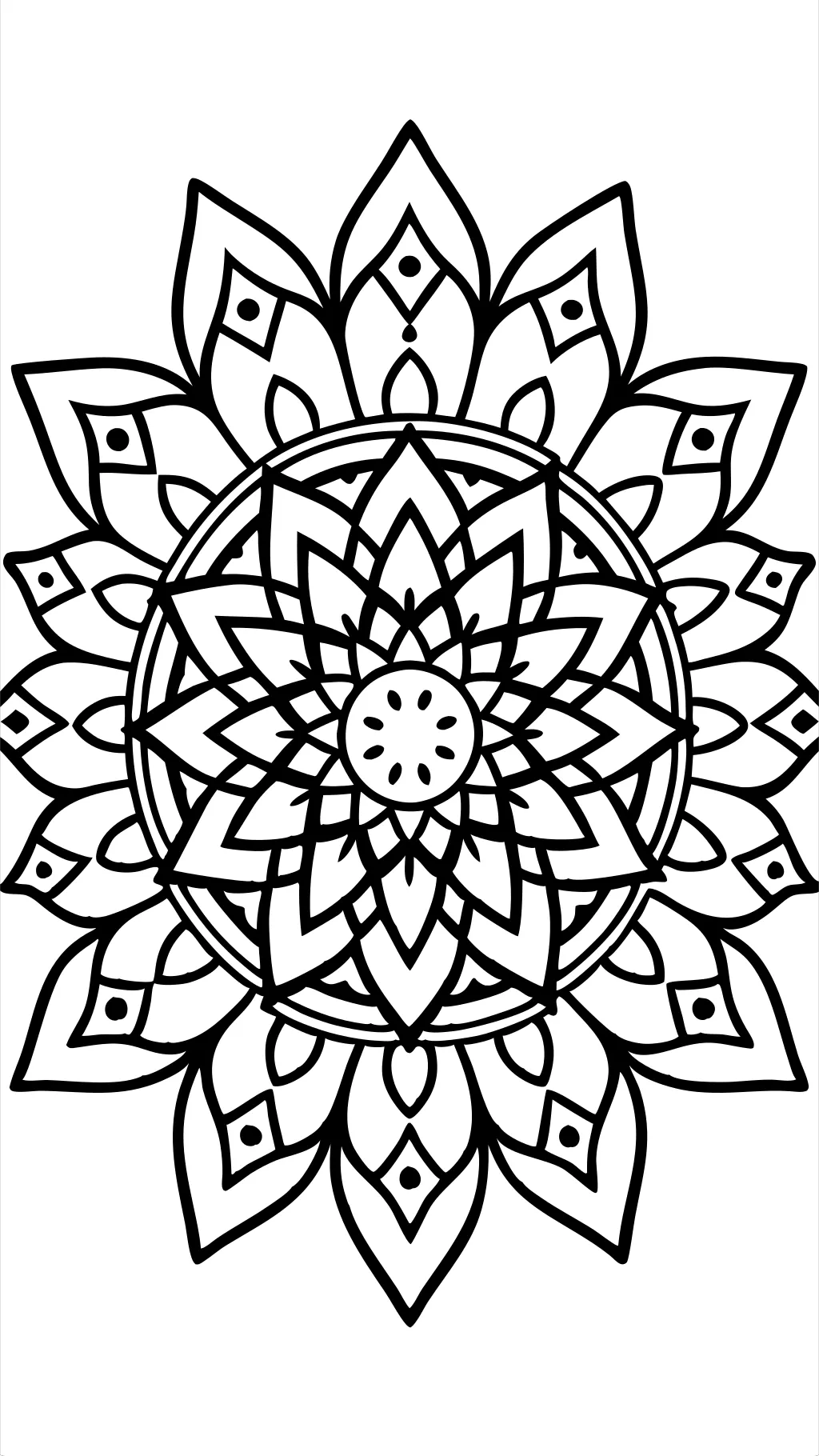 simple mandala coloring pages